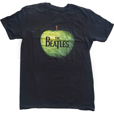 Afbeelding van The Beatles Apple Logo Heren T shirt M Zwart