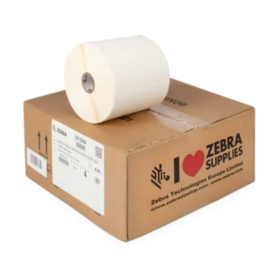 Afbeelding van Zebra 3012964 (PolyPro 3000T) Etiket Zwart op wit (152 mm x 102 mm) 4 rollen