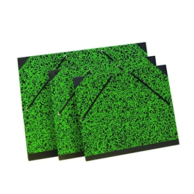 Afbeelding van Lefranc Bourgeois 521001 Tekenmap/schetsmap Annonay met elastische band sluiting en verstevigde hoeken voor documenten, tekeningen 33x26cm, Green Fast