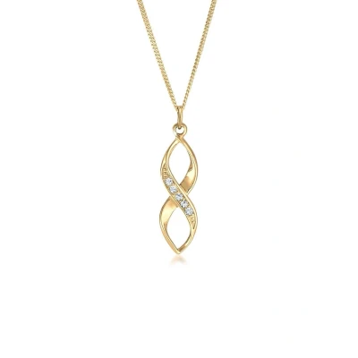 Afbeelding van Elli Halsketting Infinity voor Dames versierd met kristallen in 925 sterling zilver