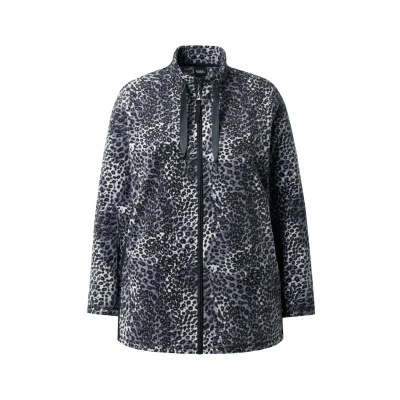 Afbeelding van Ulla Popken Halflange jas, Dames, Maat: 42/44, Black