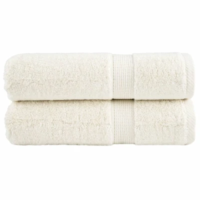 Afbeelding van vidaXL Badhanddoeken 2 st 600 g/m² 100x150 cm 100% katoen
