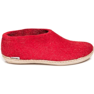 Afbeelding van Glerups Schoen met leren zool Rood 40