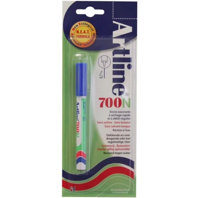 Afbeelding van Permanent Marker Artline 700n Blauw, Op Blister