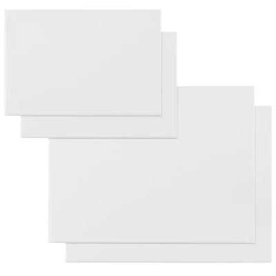 Afbeelding van H&amp;S blanco schildersdoek set van 4 20 x 30 cm en 40 Canvassen met frame Voor acrylverf olieverf aquarelverf Bespannen canvas doek