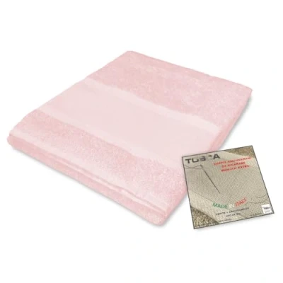 Afbeelding van tex family Handdoekenset badstof Tosca © Aida om te borduren kruissteek 1+1 gezicht en gasten roze