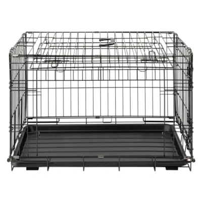 Afbeelding van Jack and Vanilla Hondenbench Draadkooi Met schuifdeur Opvouwbare Bench 92 x 57 64 cm
