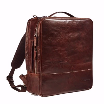 Afbeelding van Maverick Lederen 2 in 1 Businesstas en Rugzak 15.6&quot; inch