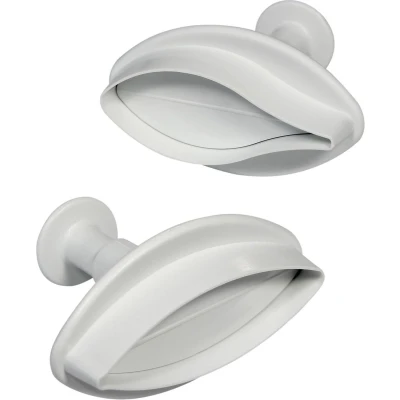 Afbeelding van Plunger cutter set van 2 lelie bladeren large PME Arts&amp;Crafts
