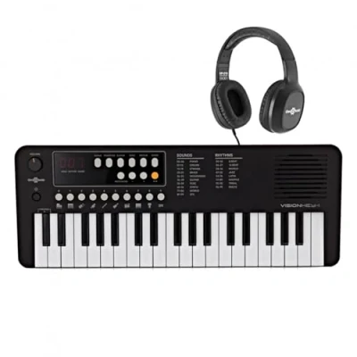 Afbeelding van VISIONKEY 1 Draagbaar Minikeyboard met 37 Toetsen en Hoofdtelefoon