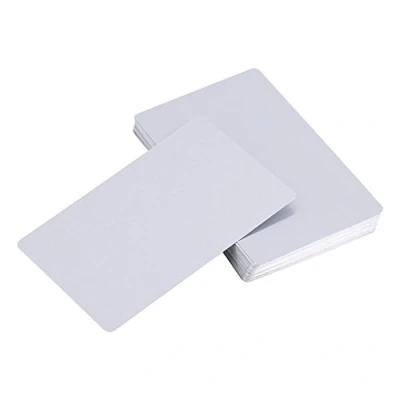 Afbeelding van 50 stuks metalen visitekaartjes blanco lasergegraveerde aluminiumlegering dikte voor klanten DIY cadeaubonnen 5 kleuren (zilver)