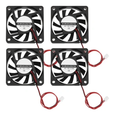 Afbeelding van ECSiNG 4 Stks DC 12 V 6010 Borstelloze Koelventilator Olielagers Fan 60x60x10mm voor Koeling DIY PC Computer Case CPU Koelers Radiatoren 2 Pin