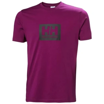 Afbeelding van Helly Hansen Heren HH Box T shirt, 691 Donker Magenta, XS