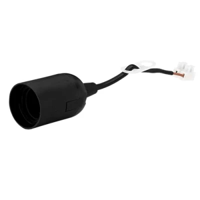 Afbeelding van Rev RENOVIERBESTENDING 3 stuks, bouwfitting 75 W glad E27, fitting met trekontlasting, kleur: matzwart
