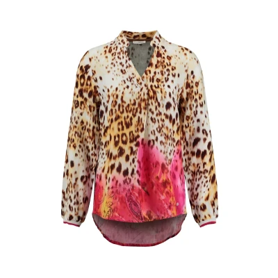 Afbeelding van Key Largo Flavour Vneck Blouse, Dames, Maat: XS, Pink