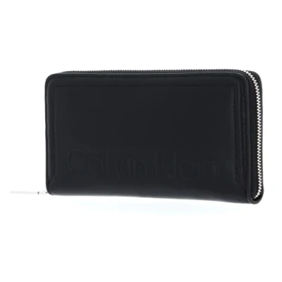 Afbeelding van Calvin Klein ZIP Around Portemonnee, Dames, Maat: One Size, Ck black