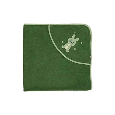 Afbeelding van Sterntaler Badhanddoek Kinni uni donkergroen 100 x cm