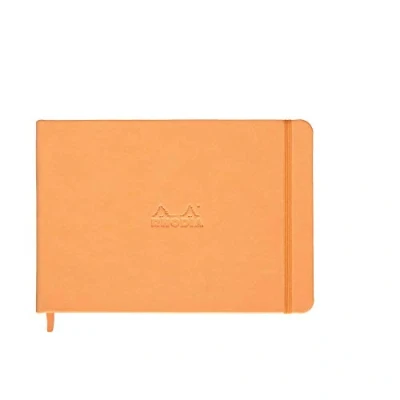 Afbeelding van Rhodia 118178C dwars Webnotebook (ivoor, elastiek, DIN A5, 14,8 x 21 cm, gelinieerd met rand, 90 g, 96 vellen) 1 stuk, oranje