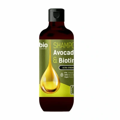 Afbeelding van Natuurlijke haar shampoo met Avocado olie en Biotine droog beschadigd versterkt voorkomt uitval 355ml