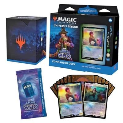 Afbeelding van Magic: the Gathering Doctor Who Commander Deck Blast from Past (Deck van 100 kaarten, voorproefje een Collector booster met 2 kaarten + accessoires) (Engelse Versie)