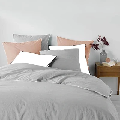 Afbeelding van Douceur d&#039;Intérieur Beddengoed 1644242, 3 delig, 260 x 240 cm, grijs, 100% katoen, linette