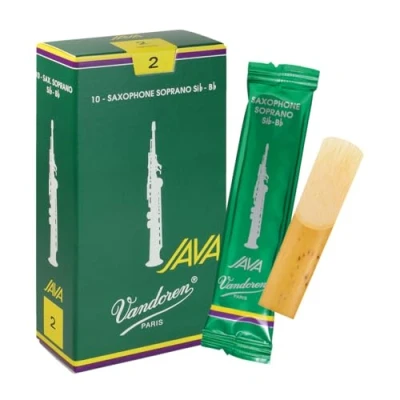 Afbeelding van Vandoren Java Sopransaxofoon 2 doos met 10 rieten Riet voor sopraansaxsofoon