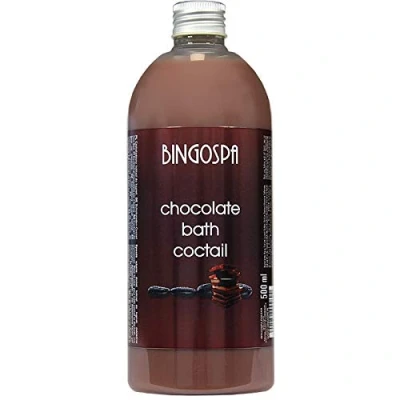 Afbeelding van BINGOSPA Chocolade schuimbad voor ontspanning en ontspanning, tegen stress moeheid, 500 ml