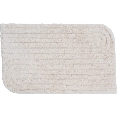 Afbeelding van Veer Carpets Badmat Benja Creme 60 x 100 cm