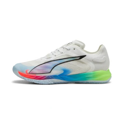 Afbeelding van PUMA Accelerate NITROâ¢ SQD 4 ENERGY handbalschoenen uniseks, Groen/Zwart/Wit, Maat 44,5