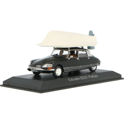 Afbeelding van Citroën DS 21 Pallas With boat on roof Norev Modelauto 1:43 1972 157072 Schaalmodel
