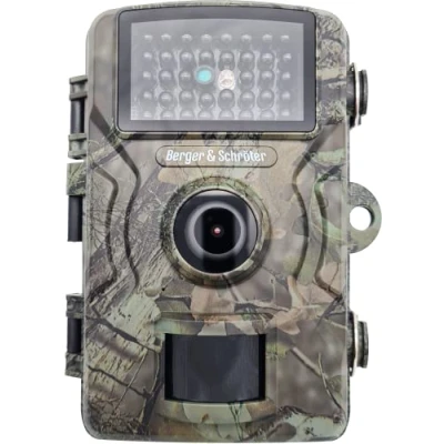 Afbeelding van Berger &amp; Schröter DH1 Wildcamera, 16 MP, Full HD, met bewegingsmelder, No Glow 940nm, zwart LED, nachtzicht, 0,7 s, snelle trigger, IP66 waterdicht, 32 GB, SD ondersteuning, 90 groothoek,