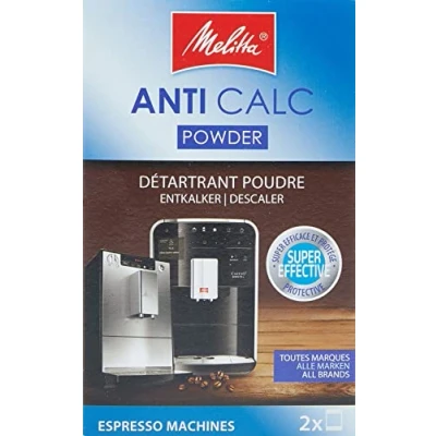 Afbeelding van Melitta 178582 Ontkalker koffieautomaten Anti Calc Espresso 2 poederzakken van elk 40 g (2 x g), verpakking kan variëren