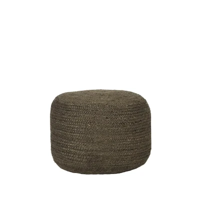 Afbeelding van LABEL51 Poef Jute Army green 50 cm