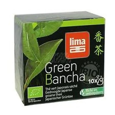 Afbeelding van Lima Green Bancha Thee Builtjes Bio, 10 stuks