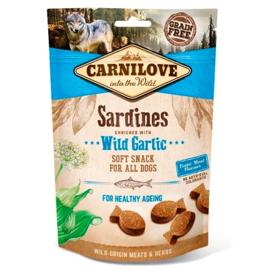Afbeelding van Carnilove Soft Snack Sardines / Wilde Knoflook 200 GR
