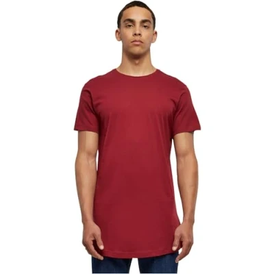 Afbeelding van Urban Classics Shaped LONG DO NOT USE Tshirt basic, Heren, Maat: XXL, Burgundy