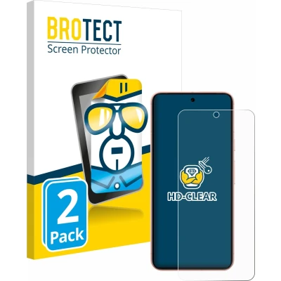 Afbeelding van BROTECT Screenprotector voor Google Pixel 8 (case friendly) Folie Beschermfolie transparant (2 Stuks)