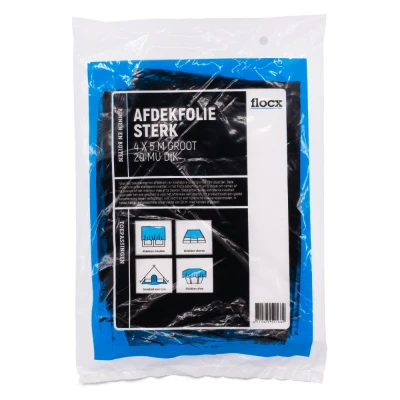 Afbeelding van Flocx Afdekfolie Sterk 20MU 4MTR X 5MTR Schildersbenodigdheden