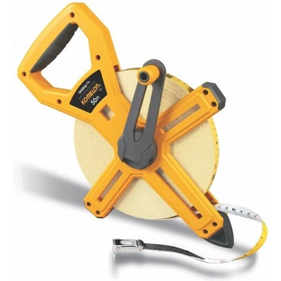 Afbeelding van Komelon UniGrip Flx glasfiber meetband met bandeinde G 100 m