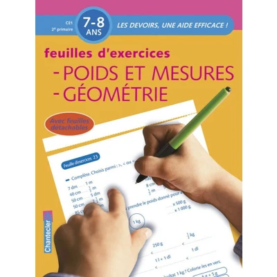 Afbeelding van Les devoirs Feuilles d&#039;ex. Poids et mesures, géométrie (7 8 a.)