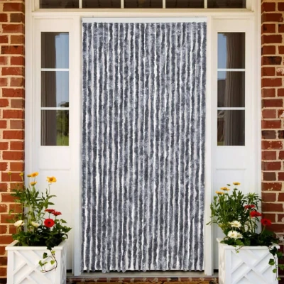 Afbeelding van Vliegengordijn 100x200 cm chenille zilver