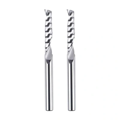 Afbeelding van SpeTool 2 Stuks Alu Frees 6 mm Schacht Aluminium Einschneider Set 32 Snijlengte VHM Hardmetalen CNC voor Bovenfrees Houtfrees Hout Acryl en Kunststof