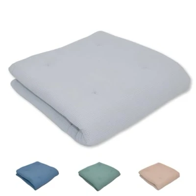 Afbeelding van ULLENBOOM ® baby kruipdeken 140x140 cm gewatteerd in grijs (Made EU) voor met 100% ÖkoTex katoen, perfect als babydeken, boxinzet &amp; speelkleed