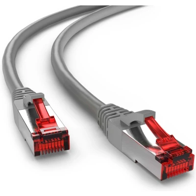 Afbeelding van Goobay CAT 6 Patch Cable, S/FTP (PiMF), grey 0.25 m