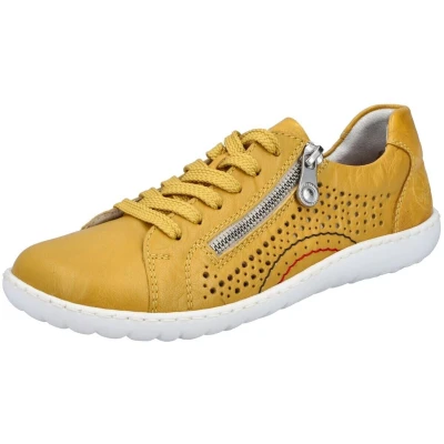 Afbeelding van Rieker veterschoenen voor dames 52824, grootte:38, kleur:Geel