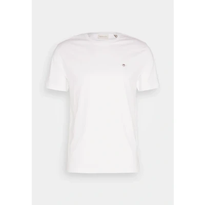 Afbeelding van GANT Printed Archive Shield Tshirt basic, Heren, Maat: Small, White
