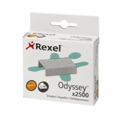 Afbeelding van Rexel Nietjes voor Odyssey speciale nietmachine / 2100050 verzinkt metaal inh.2500, zilver