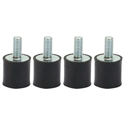 Afbeelding van Rubberlagers, 4 stuks trillingsdempende rubberen isolatorbeugels met bouten, schokdempers M3 / M5 M6 beugels voor automatische bootspoelen (VD15 * 15 12)