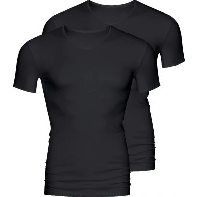 Afbeelding van mey 2PACK Hemd, Heren, Maat: Large, Schwarz