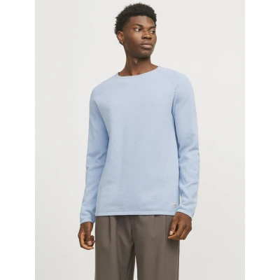 Afbeelding van Jack &amp; Jones Jjehill CREW NECK NOOS Trui, Heren, Maat: Medium, Cashmere blue